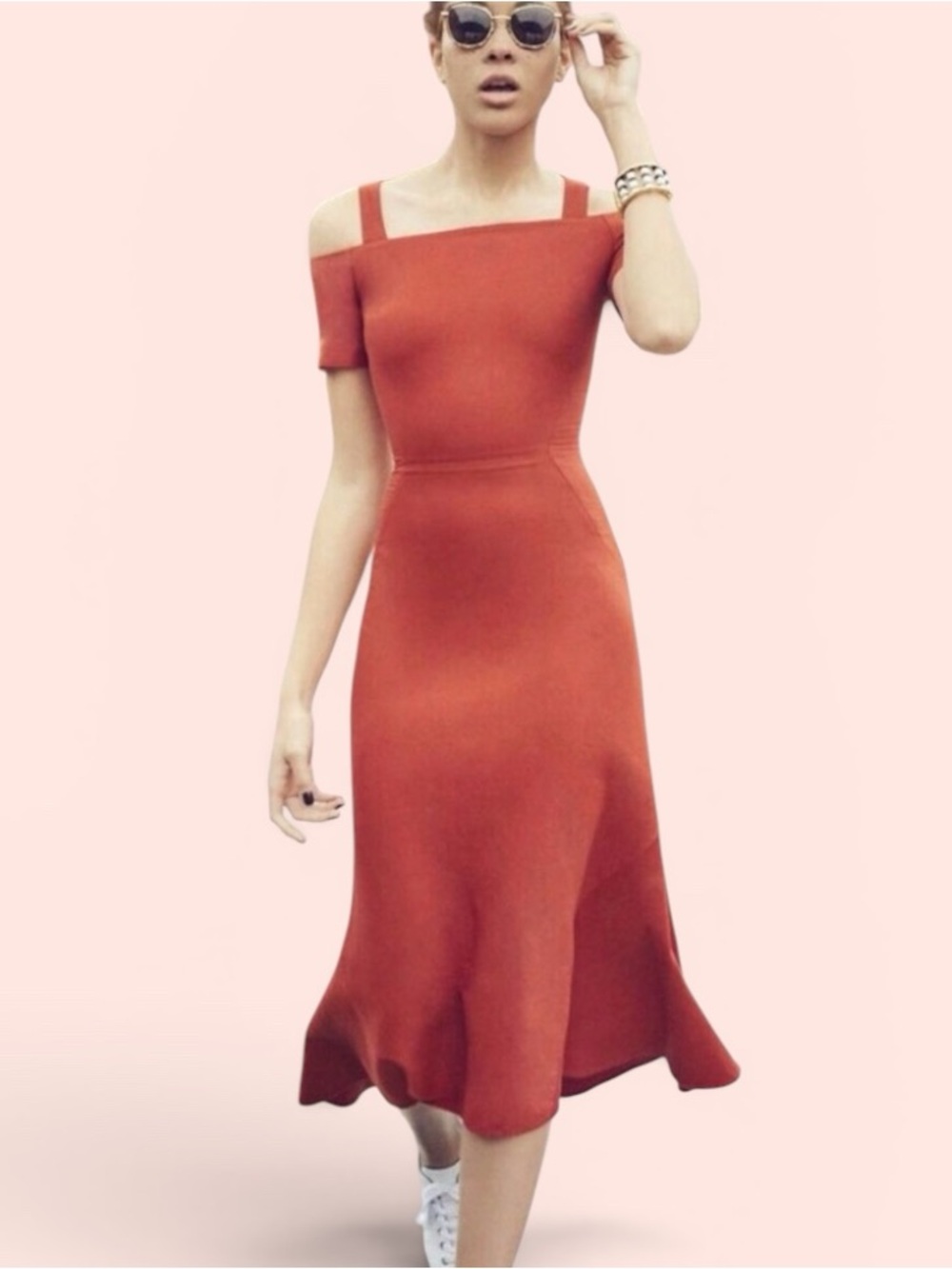 A.L.C. Daniel Linen Hi Low Dress
